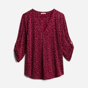 BEACON Patty Roll Tab Knit Top XS